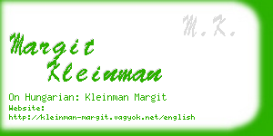 margit kleinman business card
